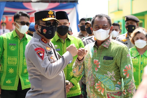 Kapolda Sumut Pantau Vaksin Merdeka Anak Usia 6-11 Tahun di Kab. Serdang Bedagai