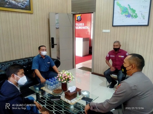 Kapolres Madina Menerima Audiensi Insan Media Sumut24.com dan Exsisnews.com Biro Tabagsel