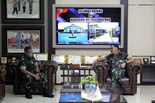 Pangdam XII/Tpr Terima Kunjungan Silaturahmi