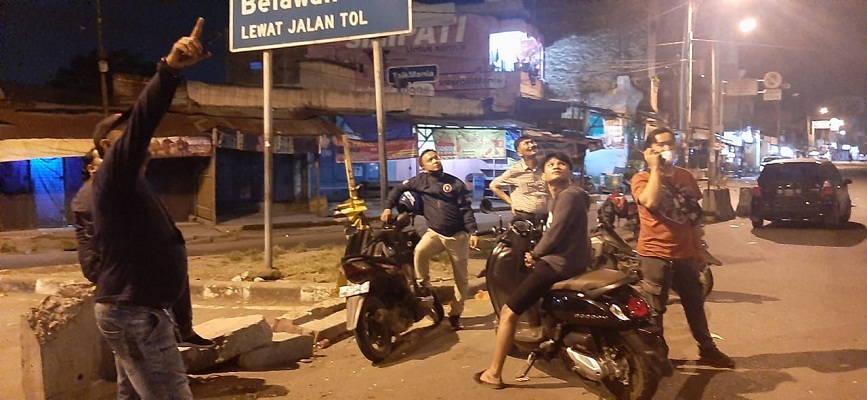 Antisipasi Genk Motor dan Tindak Kriminal di Malam Hari, Tekab Polsek Patumbak Menggelar Patroli