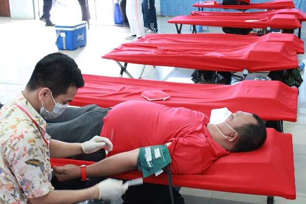 Peduli Sesama, Rutan 1 Medan Kanwil Kemenkumham Sumut Melakukan Donor Darah