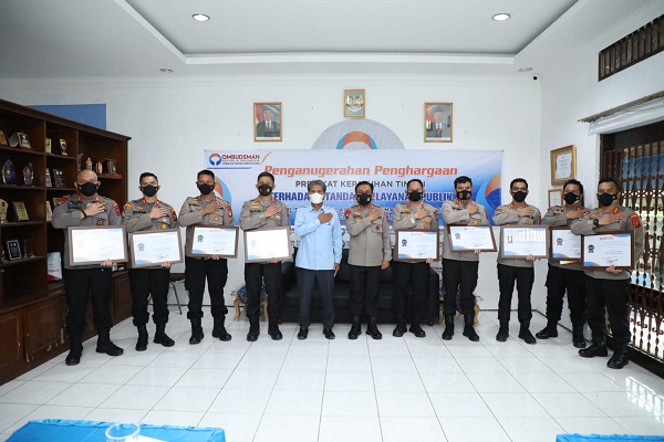 Terima Penghargaan Ombudsman RI, Kapolda Sumut Dorong Semua Polres Berikan Pelayanan Terbaik