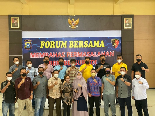Bahas Kelangkaan BBM Jenis Solar Atasi Kemacetan Mengantri Solar, Polres Rohil Undang Pengusaha SPBU se- Rohil