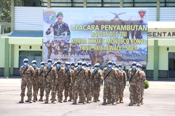 Berhasil Emban Misi PBB, Pangdam XII/Tpr Bangga dan Apresiasi Prajurit Walet Sakti