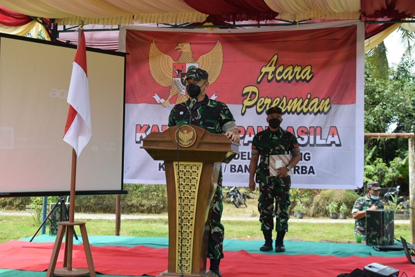 Cegah Desa Disusupi Paham Radikal, Kodim 0204/DS Meresmikan Kampung Pancasila