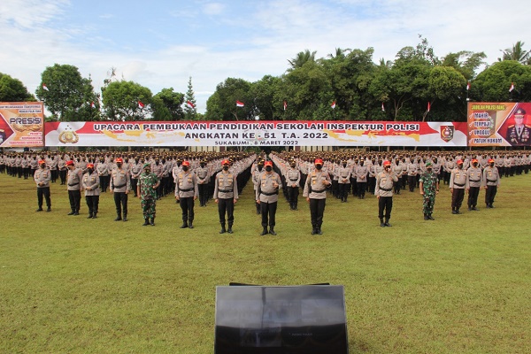 Kalemdiklat Polri Buka Pendidikan Sekolah Inspektur Polisi Angkatan 51 TA 2022