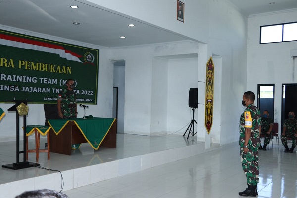 Kapoksahli Pangdam XII/Tpr Membuka MTT Danramil dan Babinsa TA 2022