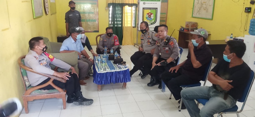 Kapolres Tebing Tinggi Cek Kesiapan Pilkades Lanjut Silahturahmi Bersama 3 Calon Kades