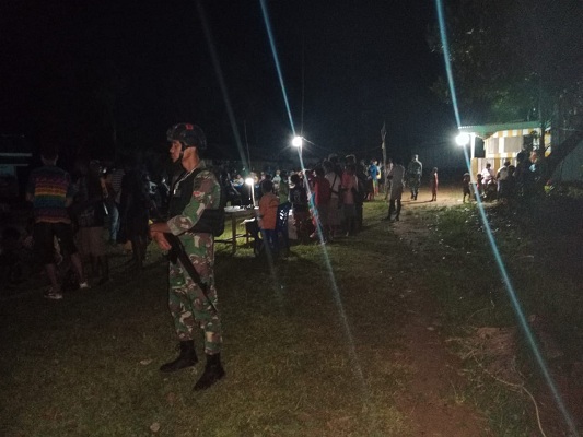 Kunjungan Bapak Bupati Keerom ke Pos Satgas Pamtas Yonif 126/KC