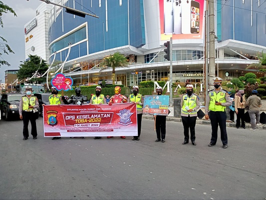 Polsek Medan Helvetia Lakukan Giat Ops Keselamatan Toba 2022