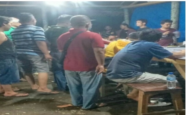 Gawat... di Awal Bulan Suci Ramadhan Diduga Lokasi Judi Dadu Samkwang Desa Durian Simbelang Tetap Berkibar