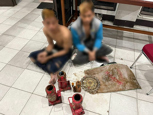 Polres Kubu Raya Mengamankan Diduga 2 Pelaku Pencurian