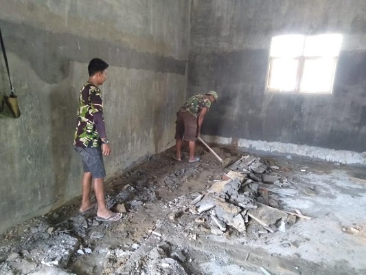 Momentum Harkitnas Menambah Semangat Satgas TMMD 113 Kodim 0203/Langkat Mengerjakan Sasaran Fisik