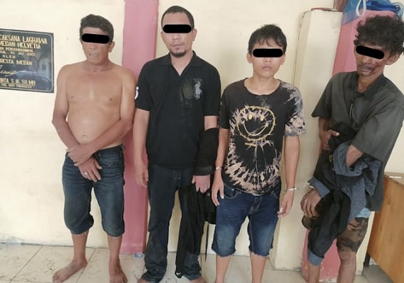 Polrestabes Medan Diduga Tangkap Lepas 4 Orang Pelaku Narkoba Tangkapan Saat GKN di Jalan Kelambir V