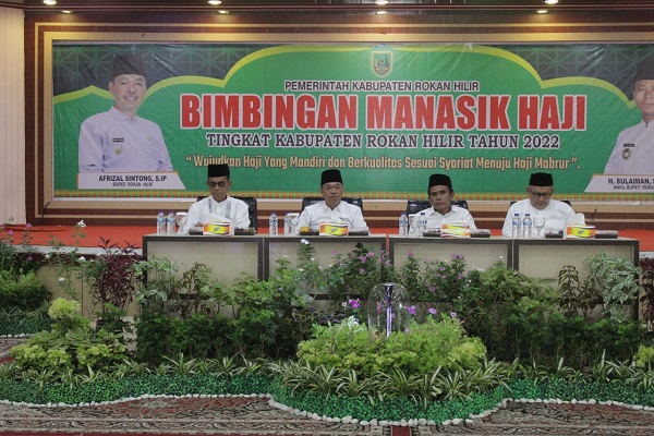 Tutup Manasik Tingkat Kabupaten, Bupati Rohil Sebut Akan Memberikan Pelayanan Maksimal