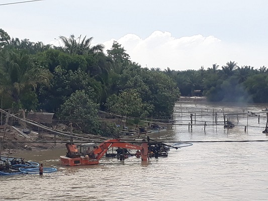 Bertahun, Diduga Galian C Penambangan Pasir di Desa Baru Titi Besi