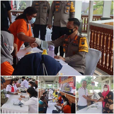 Dalam rangka menyambut HUT Bhayangkara yang ke -76, Polresta Deli Serdang menggelar berbagai kegiatan sosial Bakti Kesehatan
