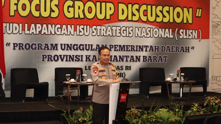 Kapolda Kalbar Hadiri FGD Studi Lapangan Isu Strategis Nasional