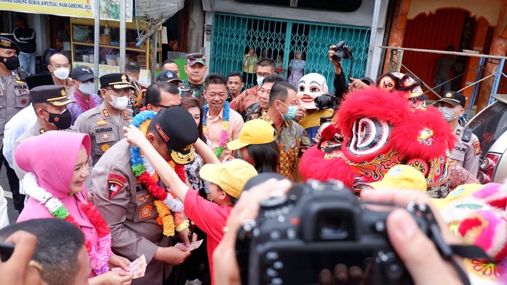 Kapolda Riau Didampingi Ketua Bhayangkari Riau Silaturahmi Bersama Forkopimda Rohil