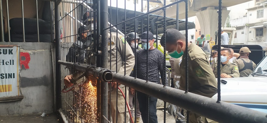 Penertiban dan Pengambilalihan Aset Daerah Eks Gedung Parkir Perisai Plaza Dilakukan oleh Pemko Medan