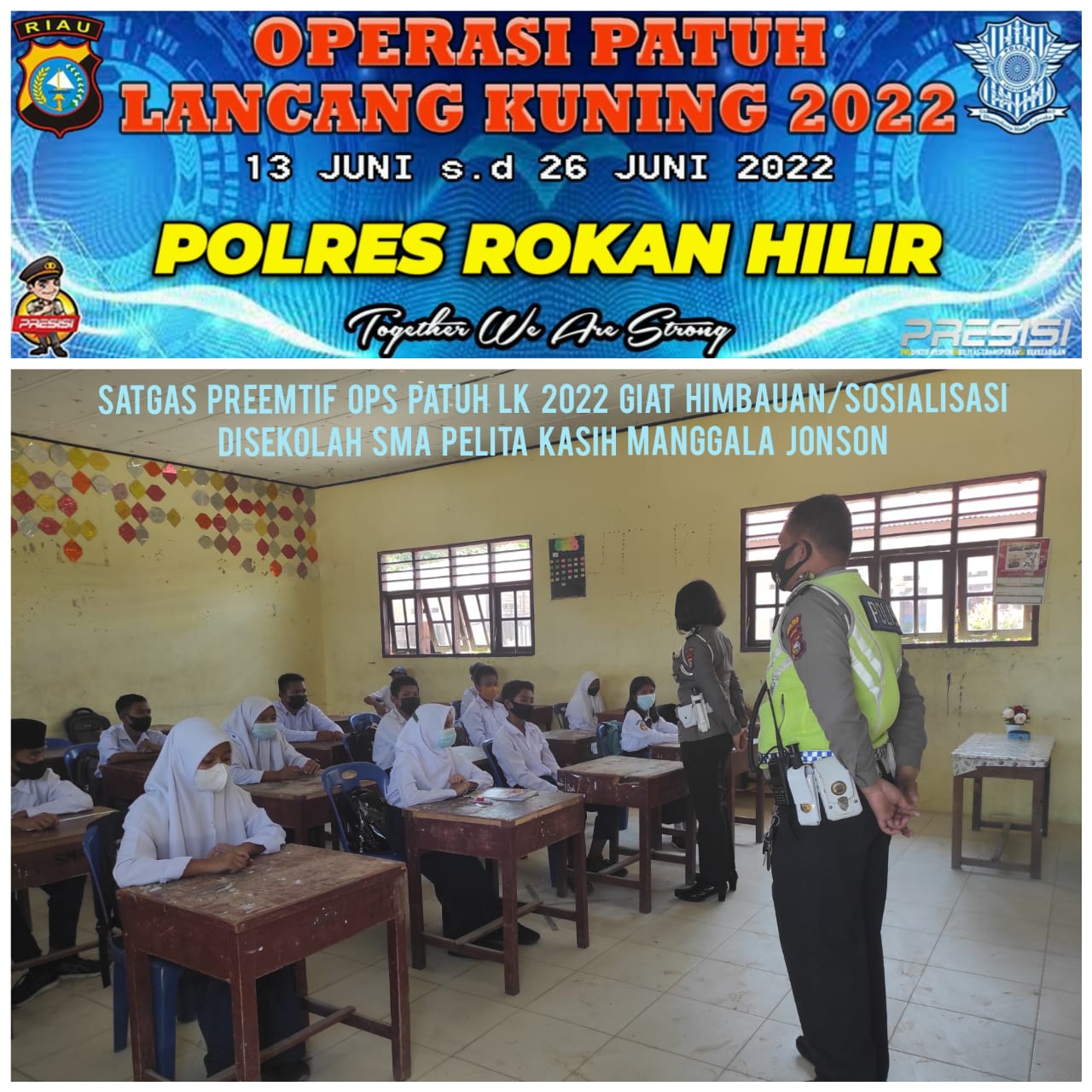 Satlantas Polres Rokan Hilir Laksanakan Operasi Patuh Lancang Kuning Tahun 2022