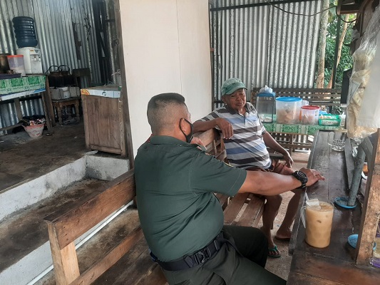 Kunjungi Ketua RT, Inilah Pesan Babinsa