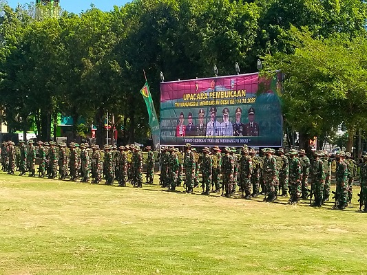 Pembukaan TMMD Dihadiri oleh Pasminlog Puslatpur Marinir 5 Baluran