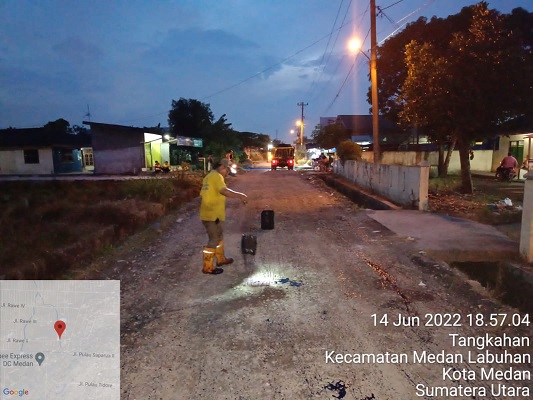 Berikan Kenyamanan Bagi Masyarakat, Jalan Rawe II Medan Deli Dipatching