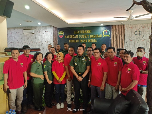 Kapendam I/BB Mengajak Insan Media Coffee Morning dalam Bangun Soliditas Publikasi