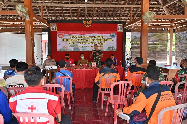 Kodim 0726/Sukoharjo Laksanakan Tanggap Bencana Bersama BPBD, Damkar, Tagana dan PMI di Desa Kadokan