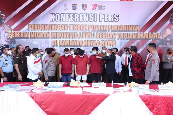 Polda Sumut Memulangkan Sebanyak 212 PMI Ilegal