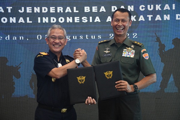 TNI-AD Menjalin Kerjasama dengan Ditjen Bea dan Cukai RI