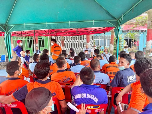 Disdukcapil Medan Jemput Bola Melakukan Perekaman e -KTP di Rutan Kelas I Tanjung Gusta
