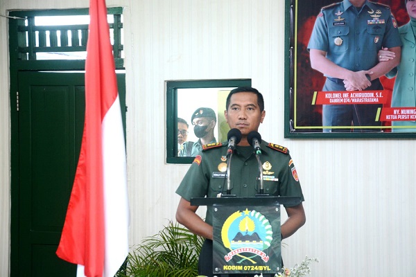 Kodim 0724/Boyolali Menggelar Pembinaan Kesiapan Aparat Komado Kewilayahan dan Kemampuan Teritorial