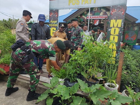 Dukung Program Ketahanan Pangan Nasional, Yonif Raider 600/Modang Budidaya Tanaman