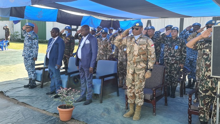 Wadan Satgas BGC TNI Konga XXXIX-D Monusco Hadiri Bangladesh Medal Award