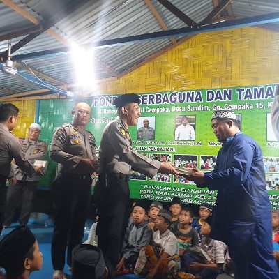 Kapolrestabes Medan Anjangsana ke Pondok SerbagunadDan Taman Baca Al Qur'an 