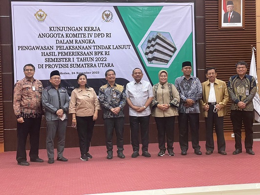 Kunker Komite IV DPD RI dalam Rangka Pengawasan atas Pelaksanaan Tindak Lanjut Hasil Pemeriksaan BPK RI 