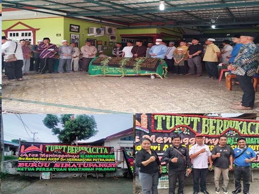 Pengurus PWPSU Melayat ke Rumah Duka Sampaikan Ucapan Turut Berdukacita