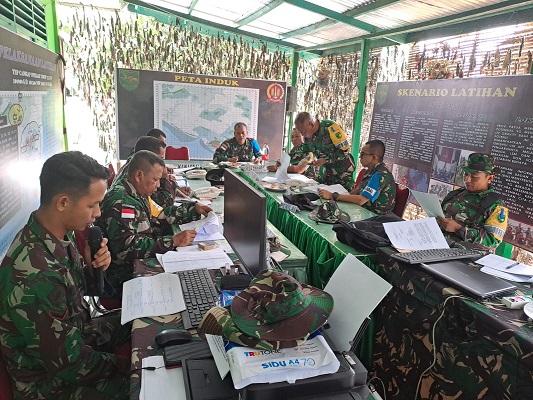 Danrem 174ATW Latihan Posko I Yonif 757Ghupta Vira Diharapkan dapat Diterapkan dalam Tugas