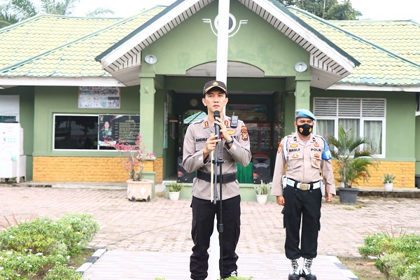 Kegiatan Apel TNI-POLRI dalam Rangka Jalinan Soliditas dan Sinergitas Dilaksanakan oleh Kapolres Rohil