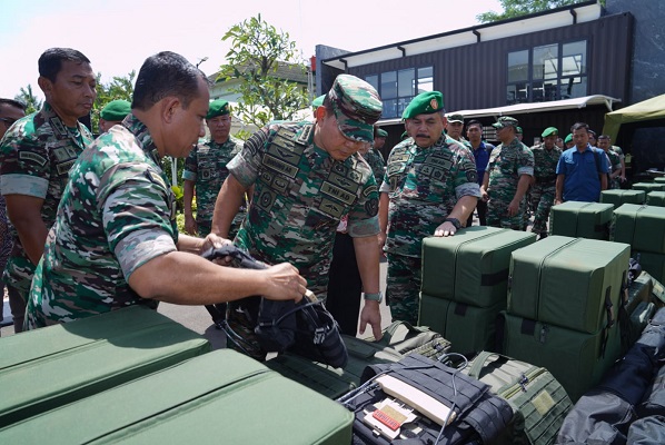 Kunjungi Hubstation TNI AD, Kasad Vicon dengan Pos Ramil di Papua dan Papua Barat