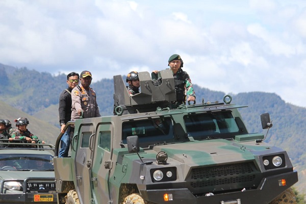 Satgas Yonif Mekanis 203 Bersinergi dengan Aparat Keamanan Kabupaten Lanny Jaya