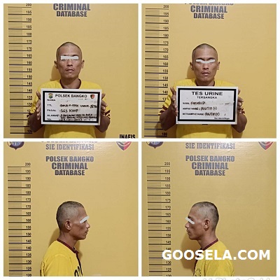 FA Ditangkap Tim Opsnal Polsek Bangko Polres Rohil Diduga Curi Pagar Besi