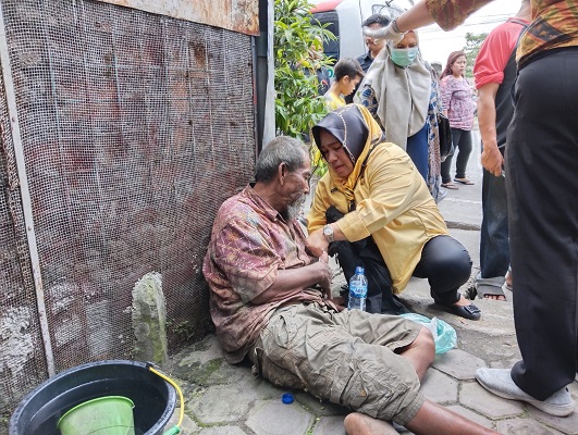 Gercep, Kecamatan Medan Kota Menangani Tuna Wisma di Jalanan
