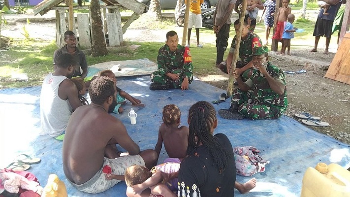 Peduli dengan Keamanan Wilayah, Melalui Giat Komsos Danramil 1710-07Mapurujaya Seru Warga Menjaga Kamtibmas