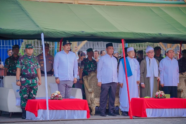 Hadiri Pemberangkatan Satgas Yonif 125SMB, Bobby Nasution Selamat Bertugas Jaga Perbatasan