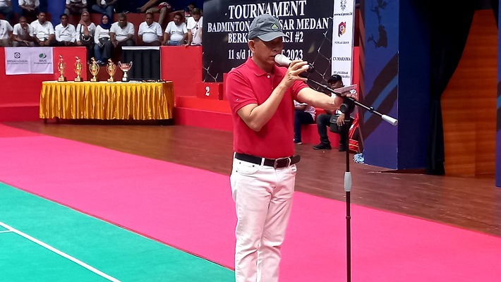 Perkuat Kolaborasi antar Instansi Melalui Turnamen Badminton PUD Pasar Medan