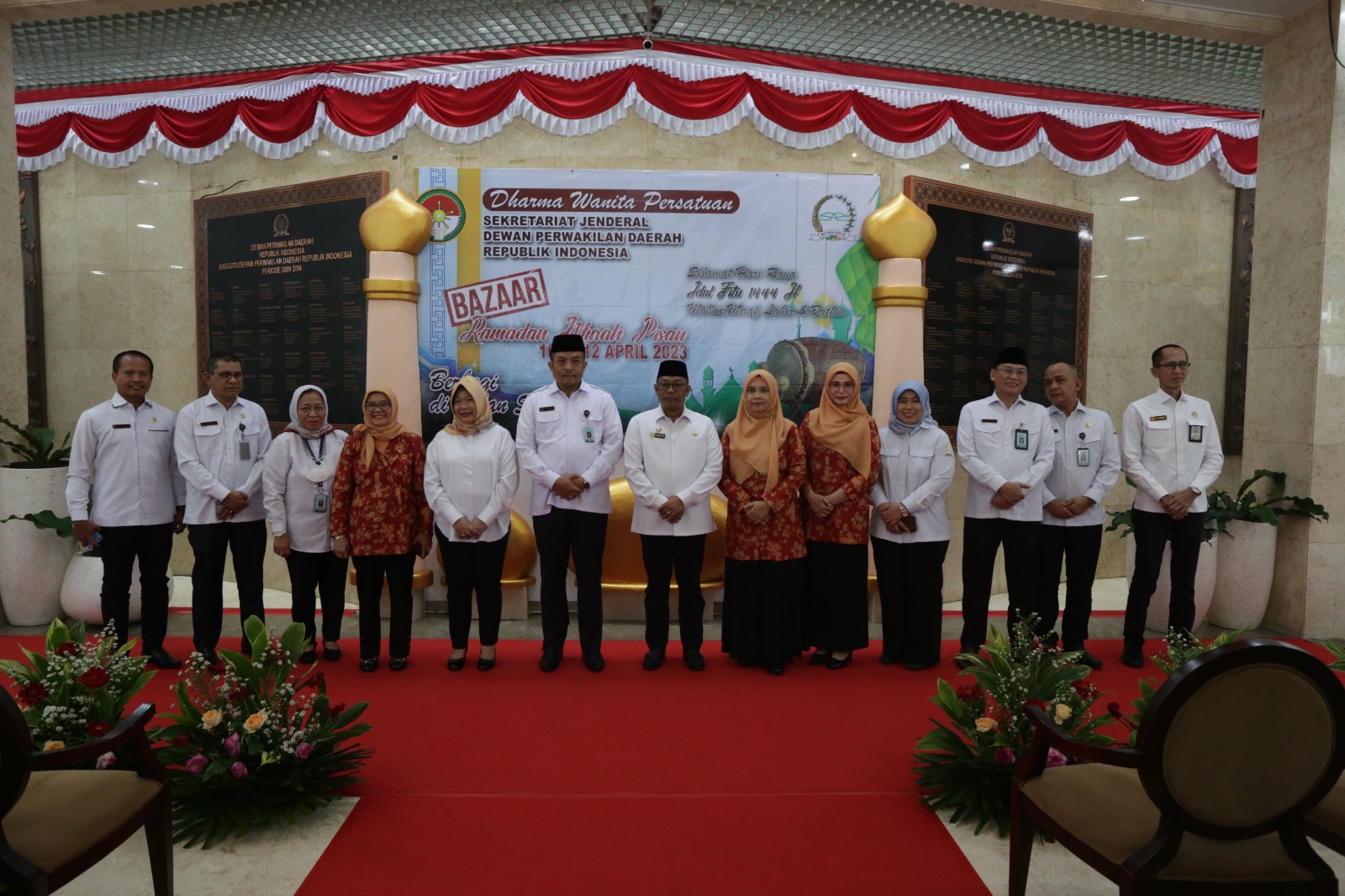 DWP Setjen DPD RI Menggelar Bazar Meriahkan Ramadan 1444H