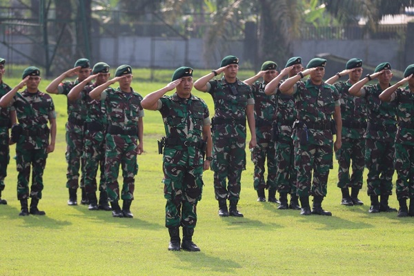 Danyonif Raider 100PS Pimpin Penyambutan Personel Satgas BGC TNI Kontingen Garuda ke-39 DMONUSCO KONGO TA 2022